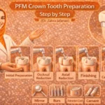 تراش روکش PFM در دندان خلفی